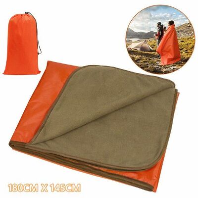 Outdoor Camping Blanket Double-sided Usable Flannel Warmth