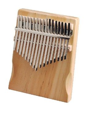 Musical Instrument Acacia Thumb Piano 17 Keys Deer Design