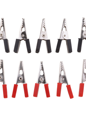 10 Pieces 35mm Alligator Crocodile Test Clips Clamps Lead Pr