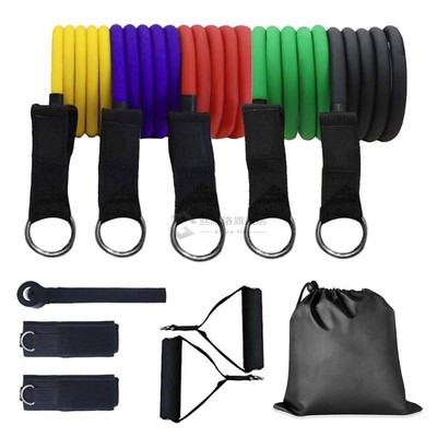 11pcs/set Resistance Band Latex Elastic Pull Rope Home Gym Y