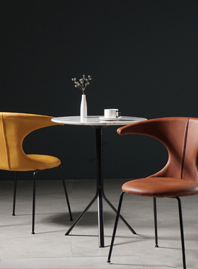Nordic Dining Chairs Luxury Leather Dining Chair Home