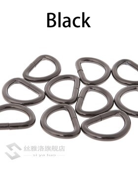 10pcs 13-25mm Metal D Ring Buckle DIY Leather Craft Strap Pe
