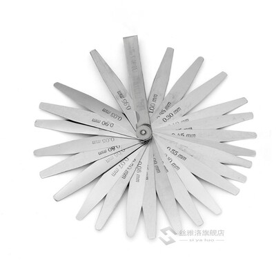 *17 Blades 0.02-1.00MM Metric Feeler Gauge Foldable Thicknes