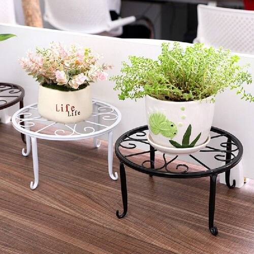 3pcs Metal Plant Support Wrought Iron Flower Green Plant