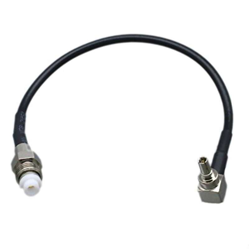 RG174/ 15cm FME female Jack straight to CRC9 male right angl