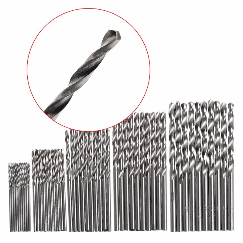 50 Pcs HSS 4241 Aco de Alta Velocidade Broca Tool Set 1/1. 5