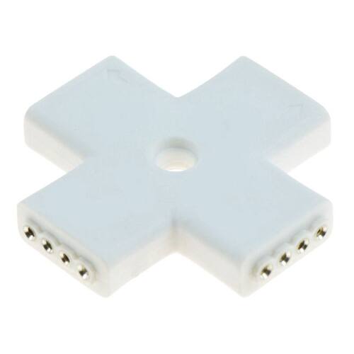 LED Strip Connector Adapter, 5050 RGB (10mm) Shape: X Female