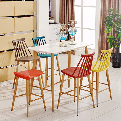 Simple Bar Chairs Windsor Bar Stools Modern Minimalist High