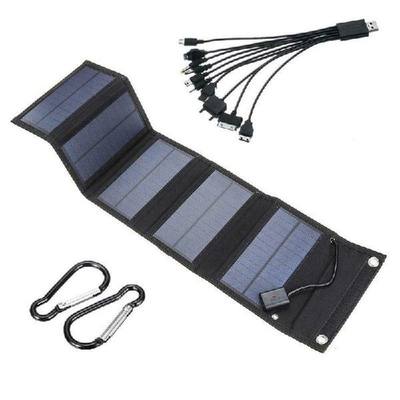 10W 5V Foldable USB Solar Panel Portable Folding Solar Cell