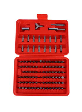 100pc Bits Socket Adapter Tamperproof Torx Hex Bits Set With