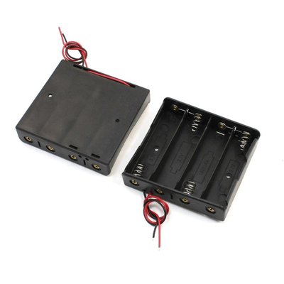2pcsStorage Case 4x18650 3.7V Holder w Wire Leads