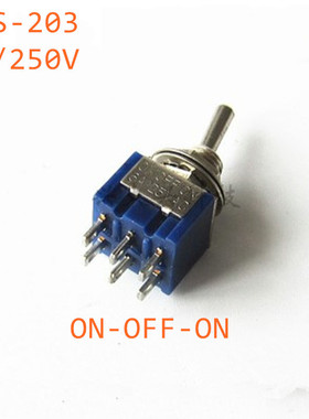 5pcs Mini MTS-203 6Pin 3 Position G104 ON-OFF-ON 6A 125V Tog