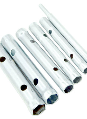 6Pcs 6mm-17mm Tubular Tube Spanner Wrench Box Spanner Set Me