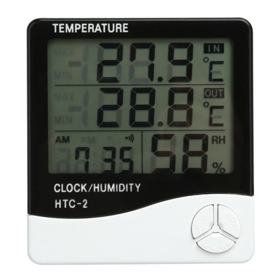 Weather Station LCD Humidity Meter Tester Alarm Clock
