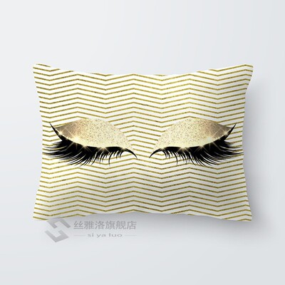 30x50cm Pillow Cases Beautiful Eyes Print Eyelash Out Soft V