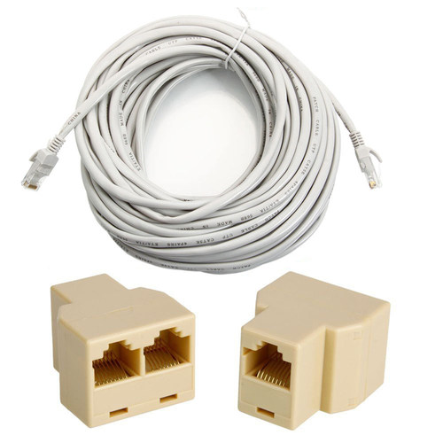50'FT 15M CAT5 5E RJ45 Patch Ethernet Network Cable Grey