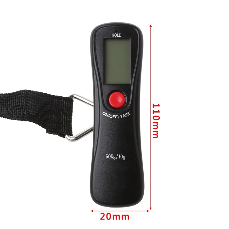50kg/10g Electronic LCD Travel Luggage Weight Hanging Scale
