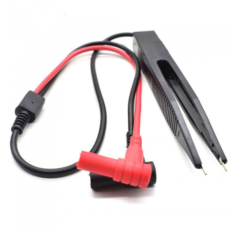 SMD Inductor Test Clip Probe Tweezer for Multimeter Resistor
