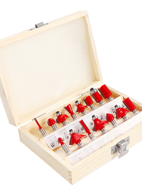 15pcs Milling Cutter Router Bit Set Carbide Shank Mill Woodw