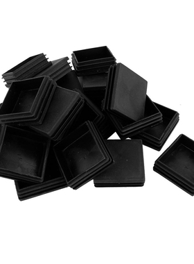 Square Tube Inserts End Blanking Caps 60mm x 60mm 20 Pcs Bla