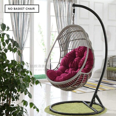 80x120cm Swing Hanging Basket Cushion Seat Back Balcony Pati