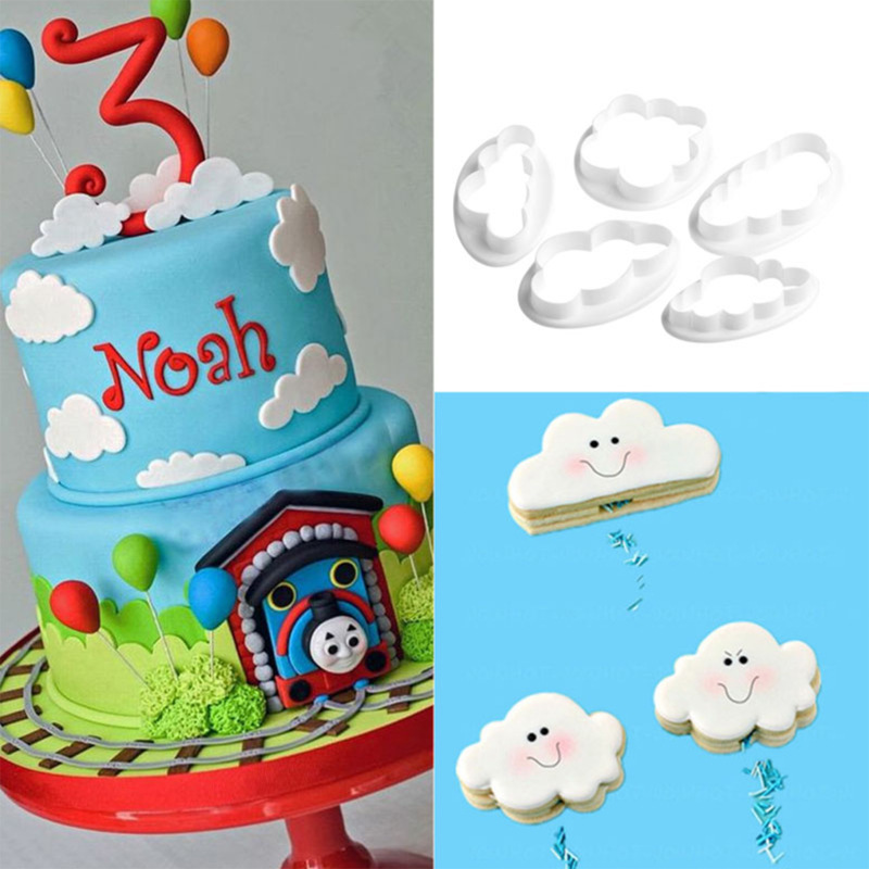 5PCS/Set Cloud Shape Cookie Cutter Custom Made 3D Printed