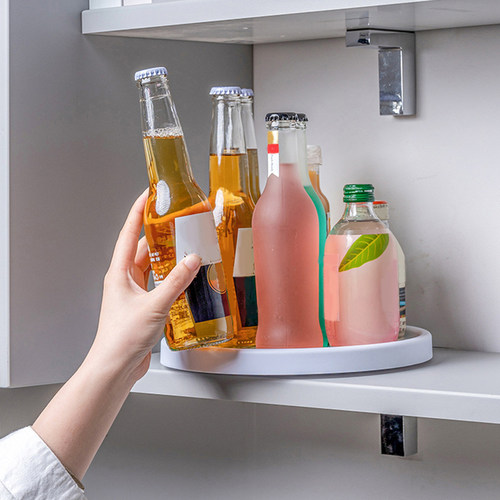 360 Rotation Non-Skid Spice Rack Pantry Cabinet Turntable