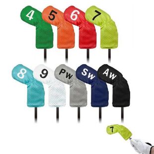 Golf Iron Head Covers 9pcs/set Soft Protective Covers With