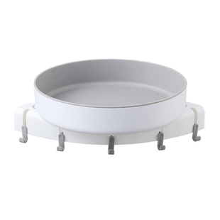 Non-porous Bathroom Rotating Shelf Wall-mounted Tripod
