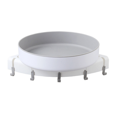 Non-porous Bathroom Rotating Shelf Wall-mounted Tripod