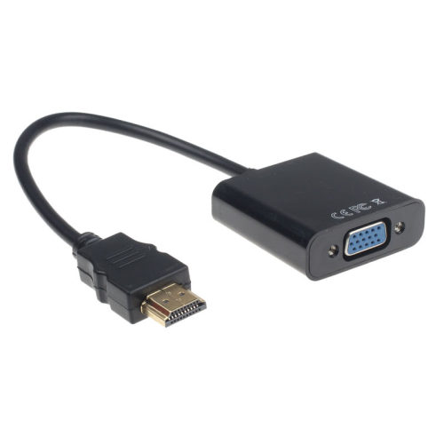 1080P HDMI to VGA With Converter Adapter USB Power Video Cab