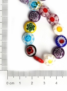 2016 New Multi Colors Stripe Millefiori Lampwork Glass Beads