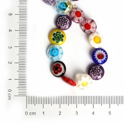 2016 New Multi Colors Stripe Millefiori Lampwork Glass Beads