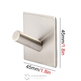 3M Self Adhesive Wall Door Back Hooks Heavy Duty Stainless S