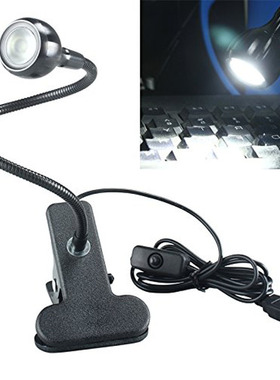 USB LED Desk Reading Lamp Clip On Bed Beside Study Table Lig