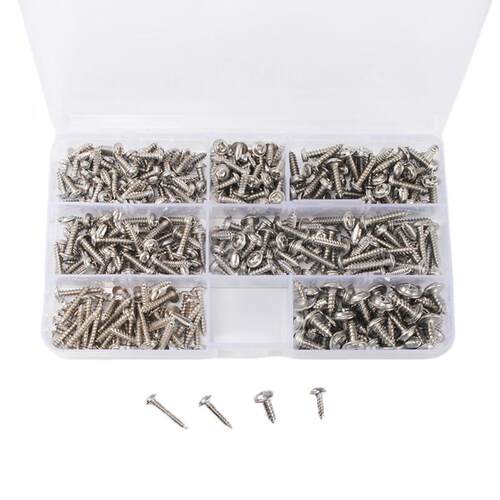 340PCS Box-packed Padded Screws PWA Self-tapping Screws Expa