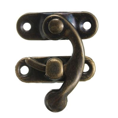 swing hook clasp antique brass jewellery box latch catch tri