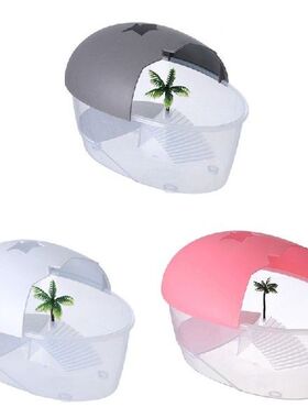 B2QB Small Turtle Tank Container Reptile House with