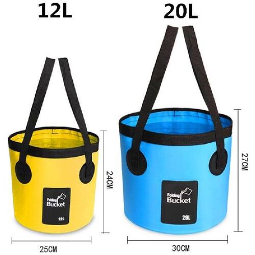 12L/20L portable bucket outdoor travel water storage bag