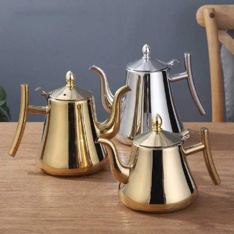 1L/1.5L/2L Stainless Steel Thicker Water Kettle TeaPot With