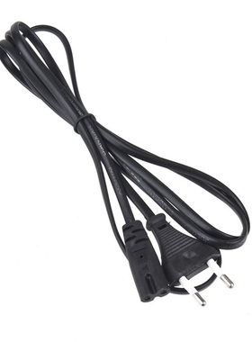 1.2m EU 2-Prong Laptop Adapter Power Cord Cable Lead 2 Pin P