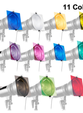 11colors Lighting Gel Filter Film Color Correction Absorptio