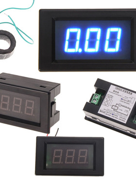 AC80V~300V 100A Ammeter AMP Meter Current Transforme Blue li