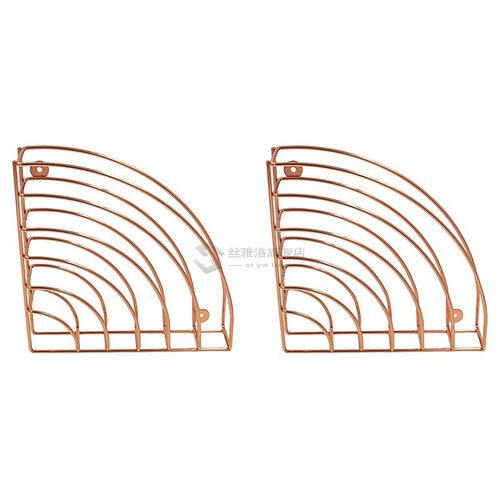 2 Packs Hanging File Holder Organizer Metal Wire Basket Geom