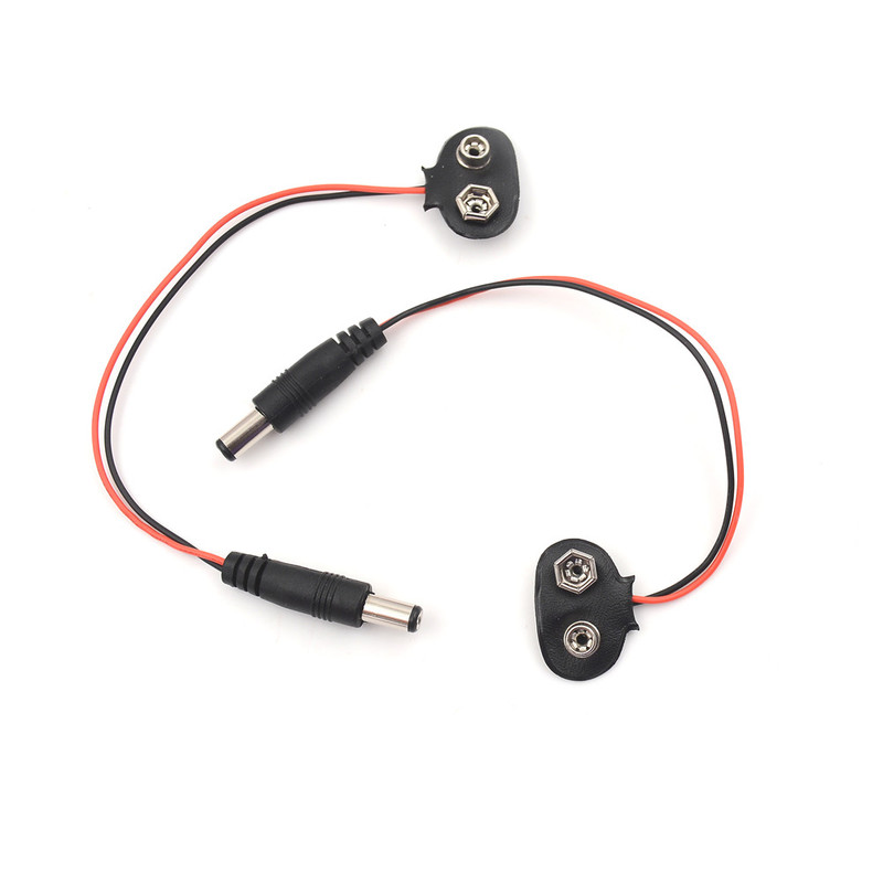 10pcs DIY Jack Connector Experimental 9V Snap Power Cable To