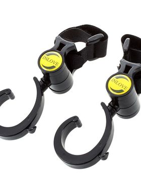 Stroller Clip Bag Clip hook rotates 360 degree Black