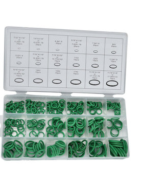 270 Pcs 18 Sizes Kit Air Conditioning Green O Type Rubber Ri