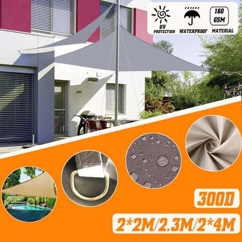 2x2m/2x3m/2x4m Waterproof Awning Sunshade Sun Shade Sail For