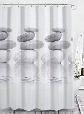 180x180cm Thicken Printed Fabric Shower Curtain Polyester