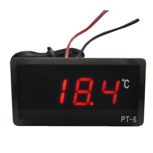 DC 12V LED Thermometer Temperature Detector Red jul04